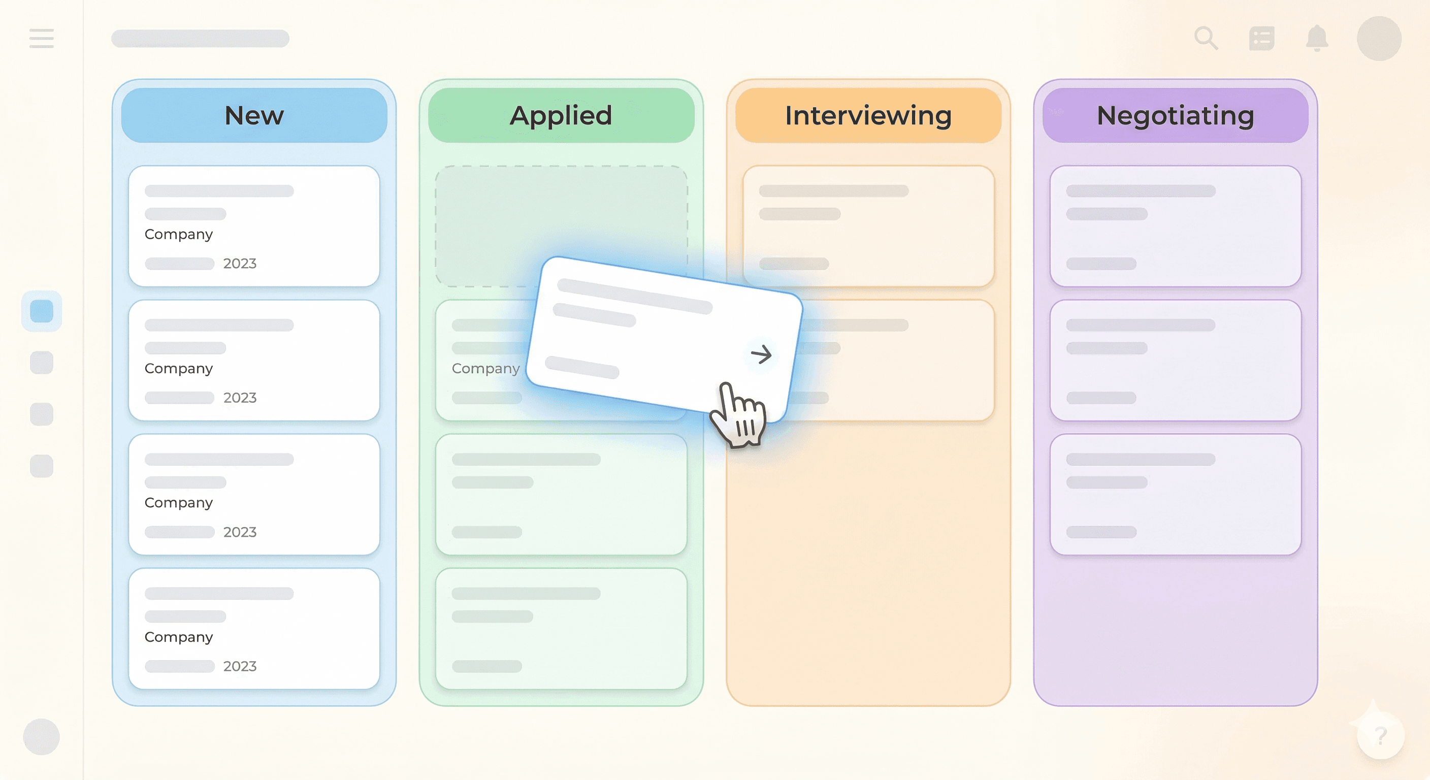 Kanban board example